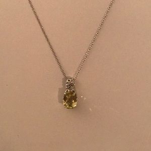 Sterling Silver Lemon Quartz pendant